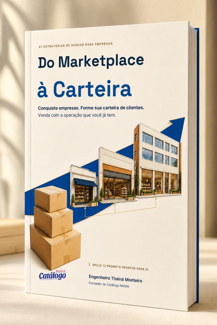 Mockup do e-book Do Marketplace à Carteira, de Thainã Monteiro